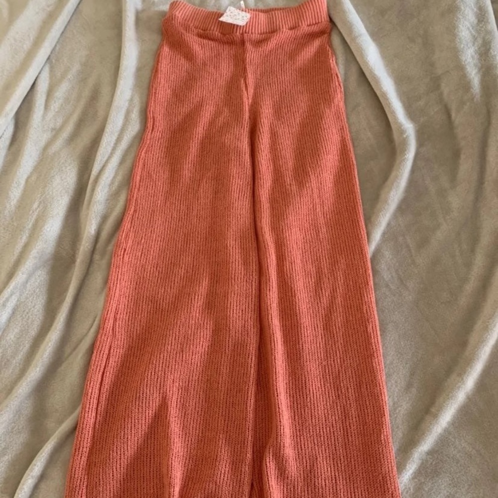 Free People knit Peach Beach pants coverup mesh - Picture 4 of 5